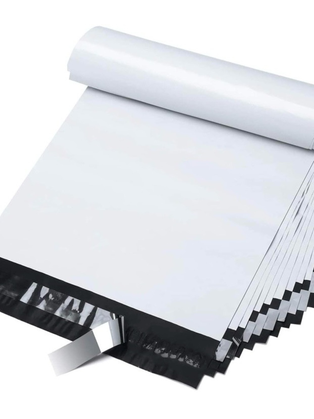 🌸 50 - 12"X9" Classic White Poly Mailer Waterproof Shipping Bags.